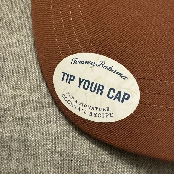 Tommy Bahama Men's Mesh Cap Brown Marlin Logo Island Life Snapback Trucker Beach - Picture 4 of 10